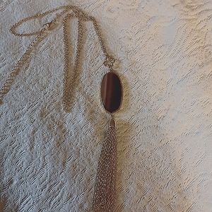Tigers Eye Necklace Gold